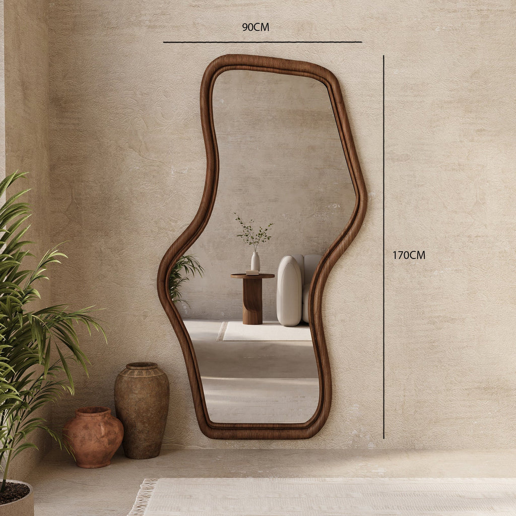 Parla Mirror / Walnut Finish