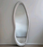 Miroir Amorphe - Longueur totale - Couleurs : Blanc ou Noir