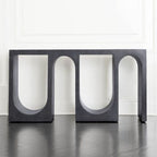 Console Minimaliste en Bois et Tadelakt