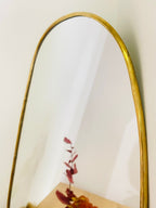 Miroir Trapèze Doré en Laiton