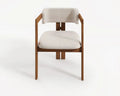 Chaise en Bois Massif et Tissu – Élégance Contemporaine et Confort