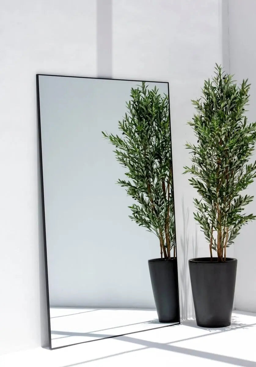 Grand Miroir Noir – Élégance Minimaliste pour Votre Intérieur