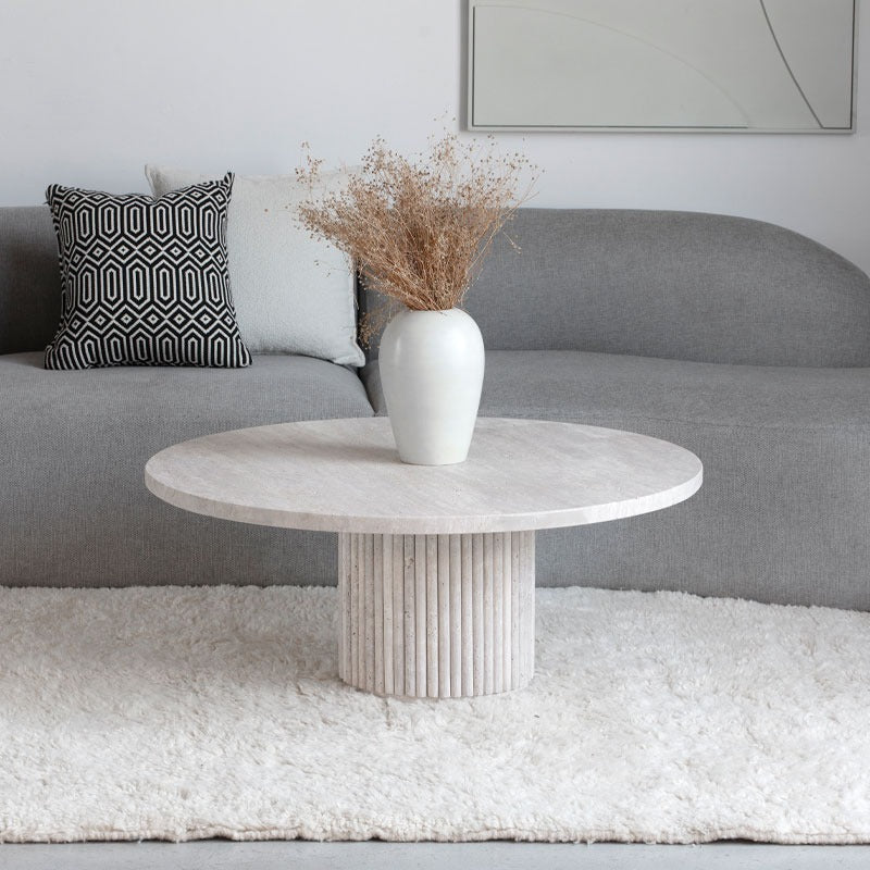 Table Basse Opale en Travertin