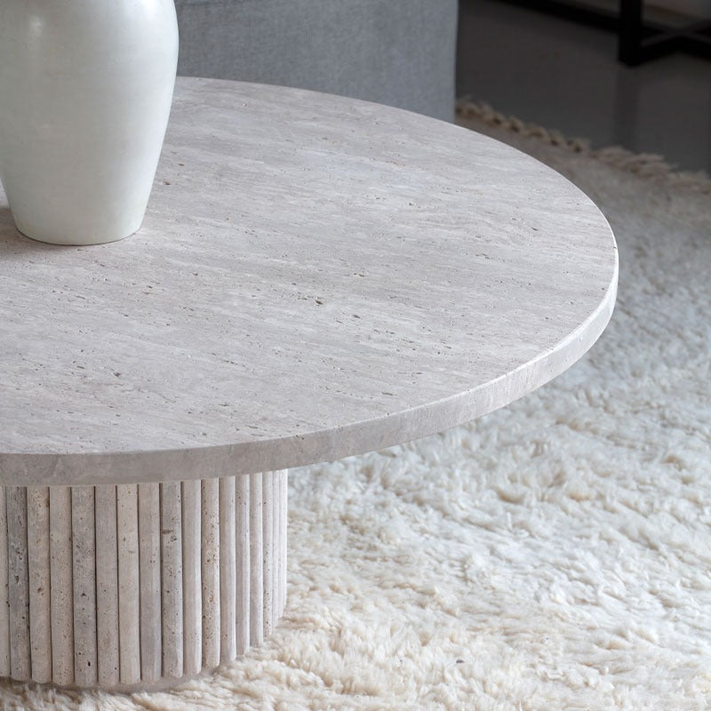 Table Basse Opale en Travertin
