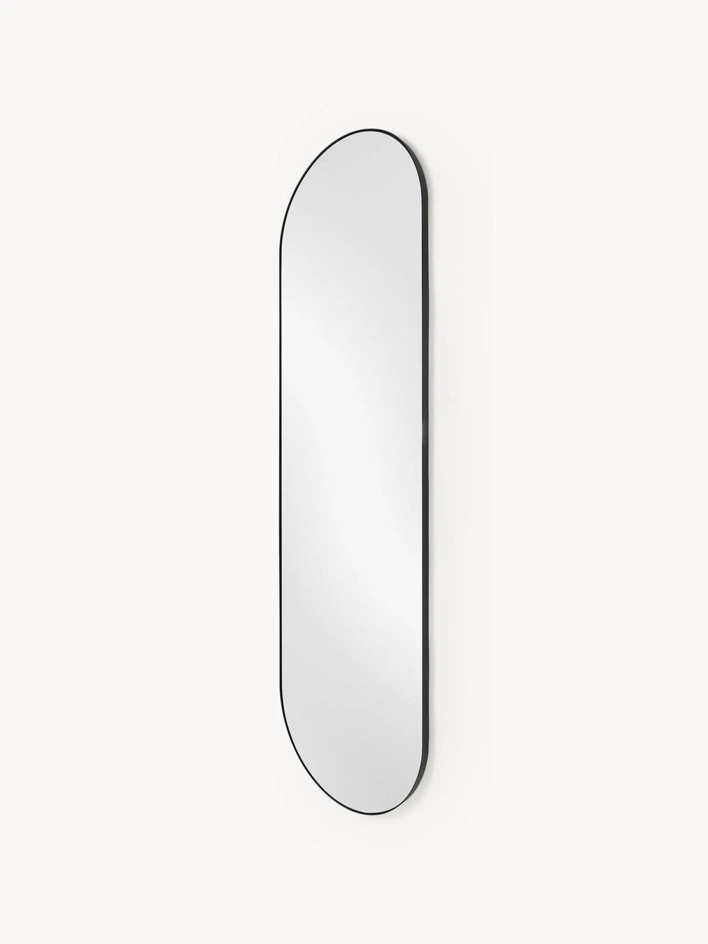 Miroir Mural Ovale Noir